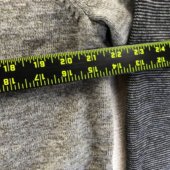 Carbon 2 Cobalt Mens Cardigan Sweater Large Hooded Gray Knit Casual Classic - Picture 4 of 7